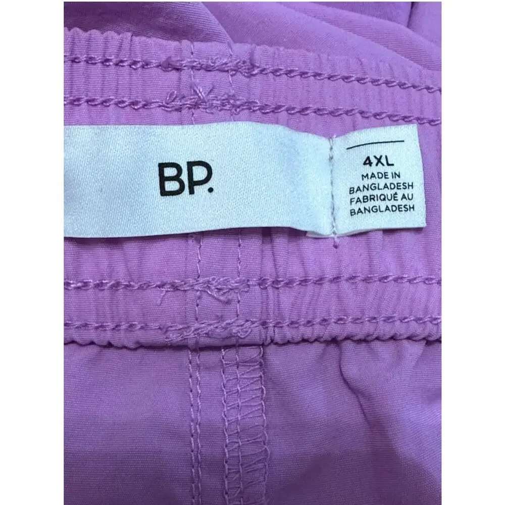 BP Swim Trunks Pull On Elastic Waistband Functional Pockets Purple M 4XL NWOT